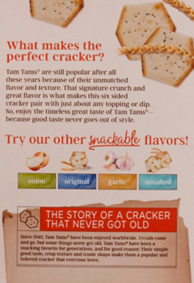 Manischewitz Everything Tam Tam Cracker - 9.6 Oz - Image 5