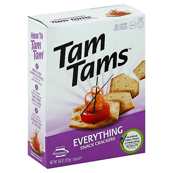 Manischewitz Everything Tam Tam Cracker - 9.6 Oz