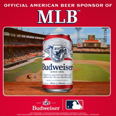 Budweiser American Lager Beer in Cans - 8 - 16 Fl. Oz. - Image 2
