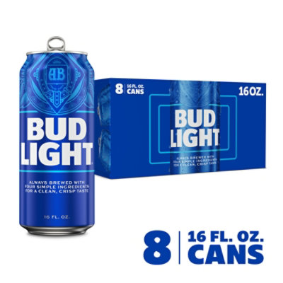 Bud Light Beer Cans - 8-16 Fl. Oz.