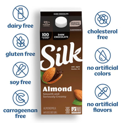 Silk Dark Chocolate Almond Milk - 64 Fl. Oz. - Image 5