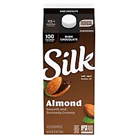 Silk Dark Chocolate Almond Milk - 0.5 Gallon - Image 1