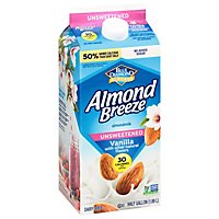 Blue Diamond Almonds Almond Breeze Milk Unsweetened Vanilla 30 Calories - 64 Fl. Oz. - Image 1