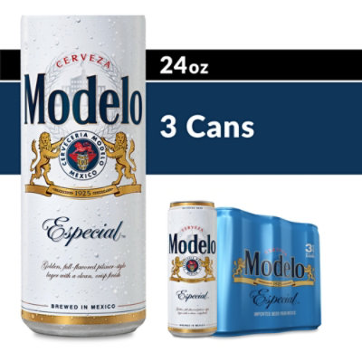 Modelo Especial Mexican Lager Beer 4.4% ABV In Cans - 3-24 Fl. Oz.