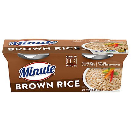 Minute Ready to Serve! Rice Microwaveable Brown Rice Whole Grain Cup - 8.8 Oz - Image 2