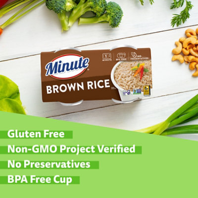 Minute Brown Rice Ready to Serve In Cup 2 Count - 8.8 Oz - Image 2
