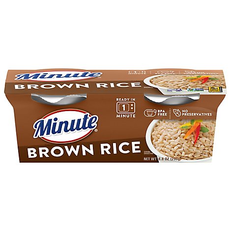 Minute Ready to Serve! Rice Microwaveable Brown Rice Whole Grain Cup - 8.8 Oz
