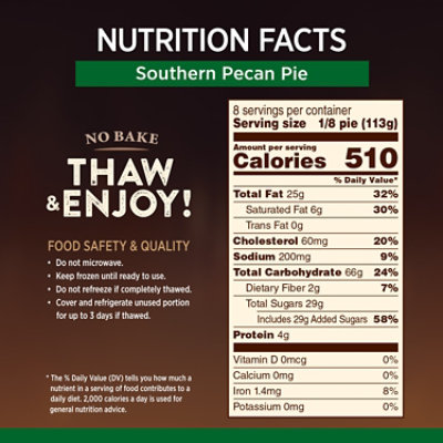 Marie Callender's Southern Pecan Pie Frozen Dessert - 32 Oz - Image 4