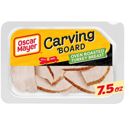 Oscar Mayer Carving Board Oven Roasted Turkey Breast Lunch Meat Tray - 7.5 Oz - Image 1