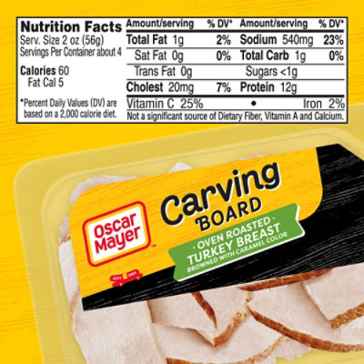 Oscar Mayer Carving Board Oven Roasted Sliced Turkey Breast Deli Lunch Meat - 7.5 Oz - Image 7