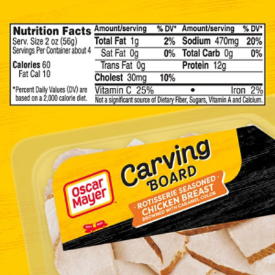 Oscar Mayer Carving Board Rotisserie Seasoned Chicken Breast Lunch Meat Tray - 7.5 Oz - Image 7