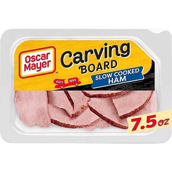 Oscar Mayer Carving Board Slow Cooked Ham Sliced Lunch Meat Tray - 7.5 Oz