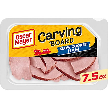 Oscar Mayer Carving Board Slow Cooked Ham Sliced Lunch Meat Tray - 7.5 Oz - Image 1