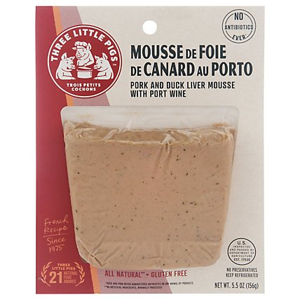 Three Little Pigs Duck Liver & Pork Mousse With Port Wine - 5.5 Oz - Image 3