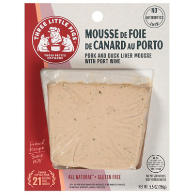 Three Little Pigs Duck Liver & Pork Mousse With Port Wine - 5.5 Oz - Image 3