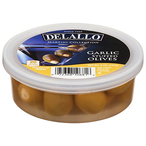 DeLallo Olives Stuffed Garlic - 5 Oz