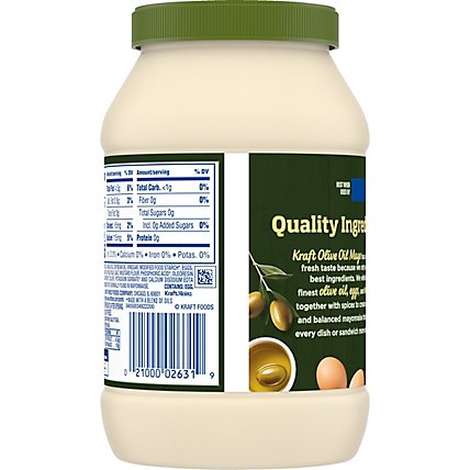 Kraft Mayo with Olive Oil Reduced Fat Mayonnaise Jar - 30 Fl. Oz. - Image 6