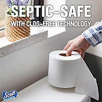 Scott 1000 Toilet Paper Regular Rolls 1 Ply Toilet Tissue - 12 Roll - Image 2