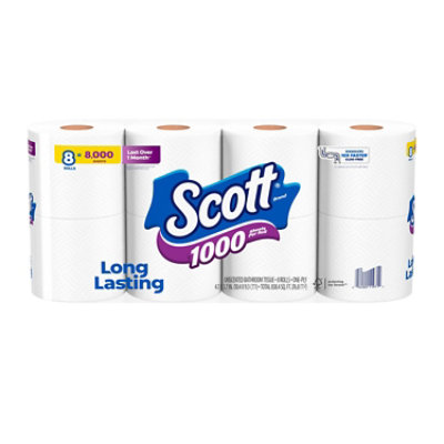 Scott 1000 Toilet Paper 1000 Sheets Per Roll Toilet Paper - 12 Count - Image 8