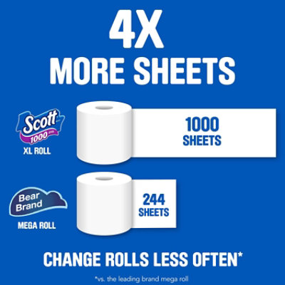 Scott 1000 Toilet Paper 1000 Sheets Per Roll Toilet Paper - 12 Count - Image 3