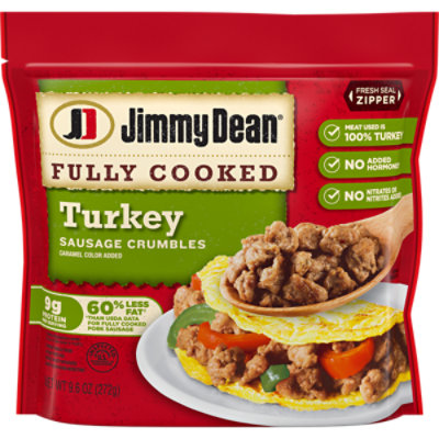 Jimmy Dean Fully Cooked Turkey Sausage Crumbles - 9.6 Oz - Image 4