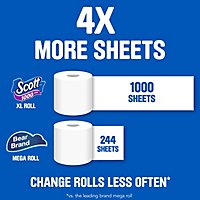 Scott 1000 Toilet Paper Regular Rolls 1 Ply Toilet Tissue - 20 Roll - Image 4