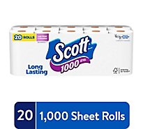 Scott Toilet Paper Unscented 1000 Sheets Per Roll - 20 Roll