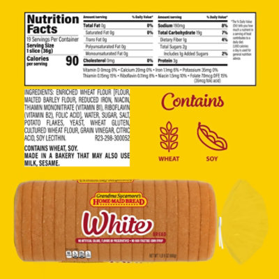 Grandma Sycamore's Home Maid White Bread - 24 Oz - Image 2