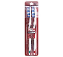 Signature Care Toothbrush Angle Grip With Bi Level Bristles Soft - 4 Count