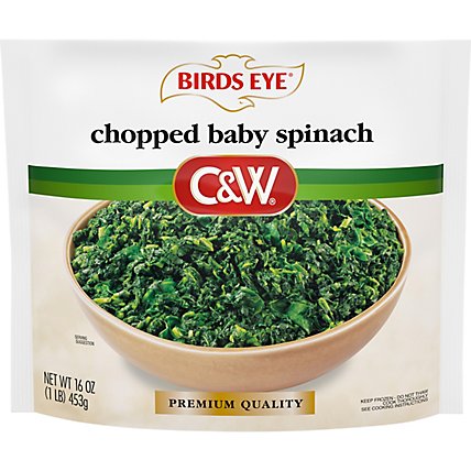 Birds Eye C&W Chopped Baby Spinach Frozen Vegetable - 16 Oz - Image 2