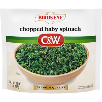 Birds Eye C&W Chopped Baby Spinach Frozen Vegetables - 16 Oz - Image 1