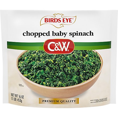 C&W Baby Spinach Chopped - 16 Oz