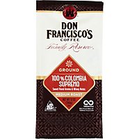 Don Franciscos Coffee Family Reserve Coffee Ground Medium Roast Colombia Supremo - 12 Oz - Image 2