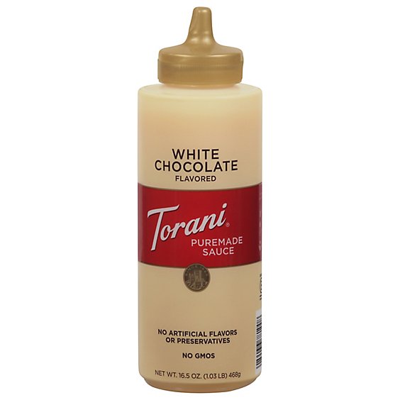 Torani Sauce Authentic Coffeehouse Flavor Chocolate White - 16.5 Oz