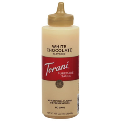 Torani Sauce Authentic Coffeehouse Flavor Chocolate White - 16.5 Oz