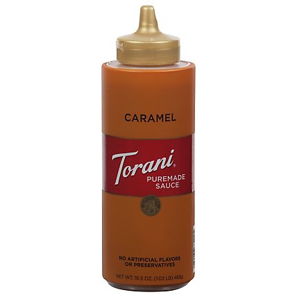 Torani Sauce Authentic Coffeehouse Flavor Caramel - 16.5 Oz - Image 2