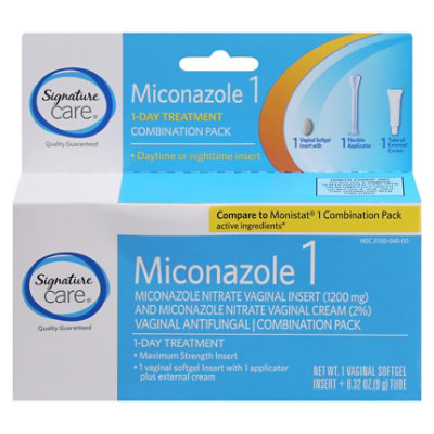 Signature Select/Care Vaginal Antigungal Pack Soft Gel + Cream Miconazole 1 Day Treatment - Each - Image 4