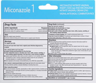 Signature Select/Care Vaginal Antigungal Pack Soft Gel + Cream Miconazole 1 Day Treatment - Each - Image 6