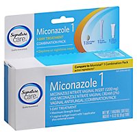 Signature Care Vaginal Antigungal Pack Soft Gel + Cream Miconazole 1 Day Treatment - Each - Image 1