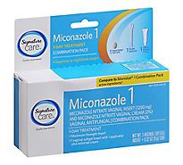 Signature Care Vaginal Antigungal Pack Soft Gel + Cream Miconazole 1 Day Treatment - Each