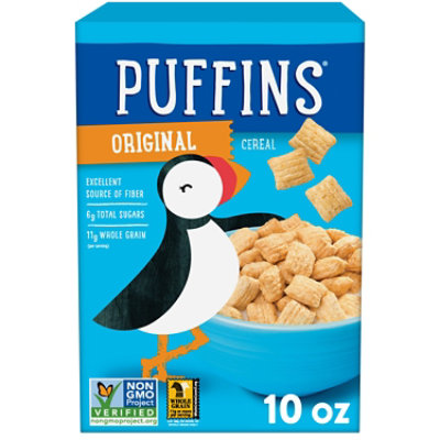 Barbara's Puffins Original Non GMO Vegan Kids Breakfast Cereal - 10 Oz - Image 1