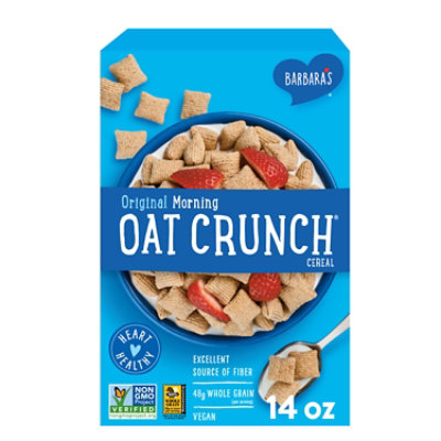 Barbara's Morning Oat Crunch Original Heart Healthy Non GMO Cereal - 14 Oz - Image 1