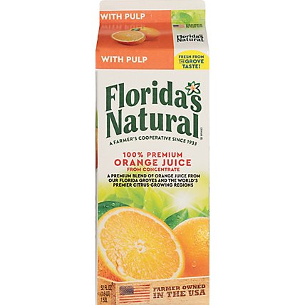 Florida's Natural Orange Juice Some Pulp Chilled - 52 Fl. Oz. - Image 6
