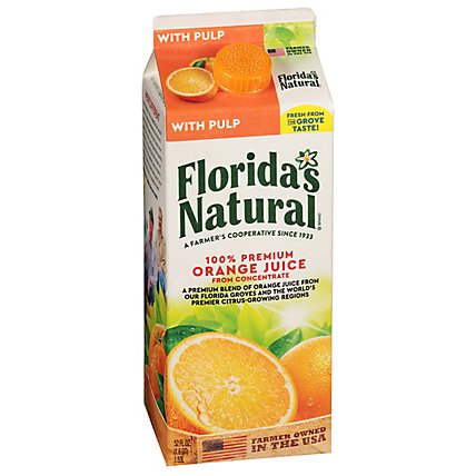 Florida's Natural Orange Juice Some Pulp Chilled - 52 Fl. Oz. - Image 2