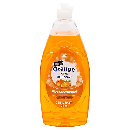 Signature SELECT Dishwashing Liquid & Hand Soap Ultra Concentrated Orange Scent - 24 Fl. Oz. - Image 3