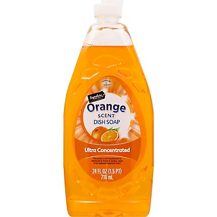 Signature SELECT Dishwashing Liquid & Hand Soap Ultra Concentrated Orange Scent - 24 Fl. Oz. - Image 2