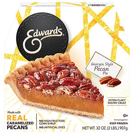 EDWARDS Pie Pecan Georgia Box Frozen - 32 Oz - Image 3