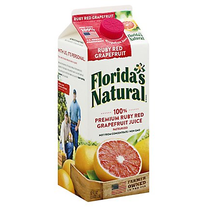 Floridas Natural Ruby Red Grapefruit Juice 100% Chilled - 52 Fl. Oz. - Image 1