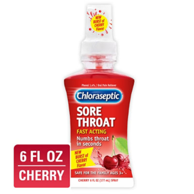 Chloraseptic Cherry Sore Throat Spray - 6 Fl. Oz. - Image 2