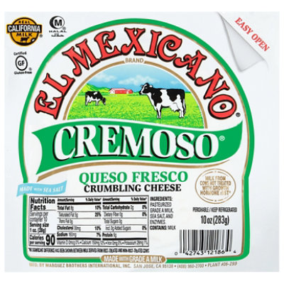 El Mexicano Queso Fresco Cremoso Cheese - 10 Oz - Image 3